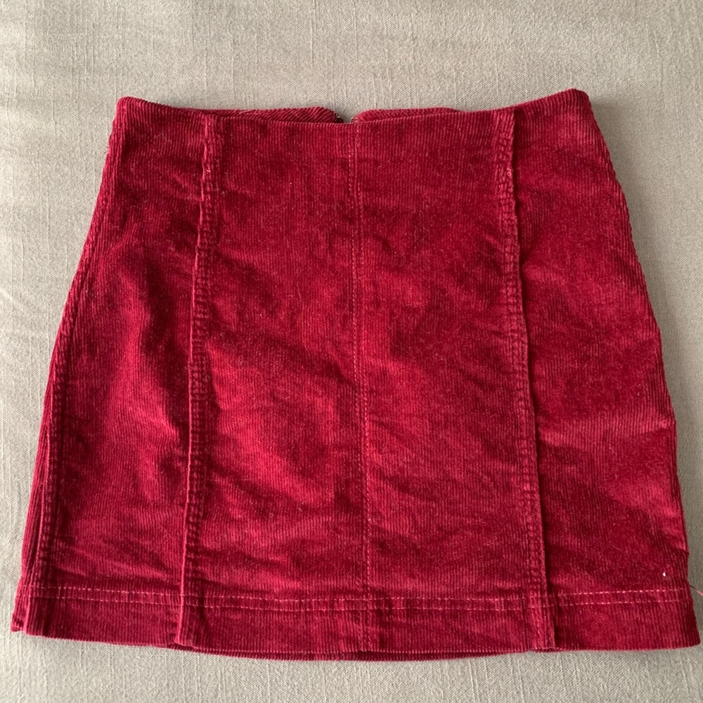 RED VELVET SKIRT